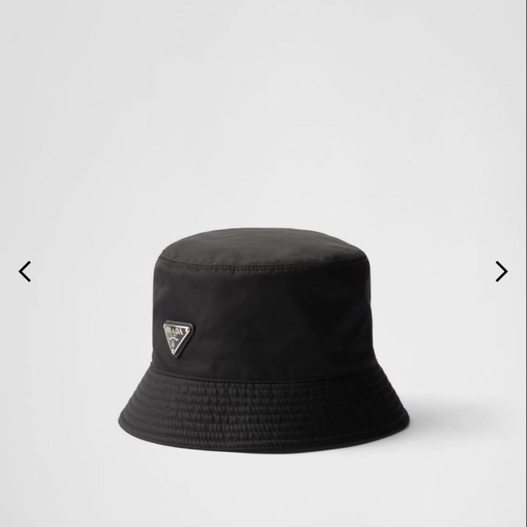 PRADA ブラック バケットハット ユニセックス