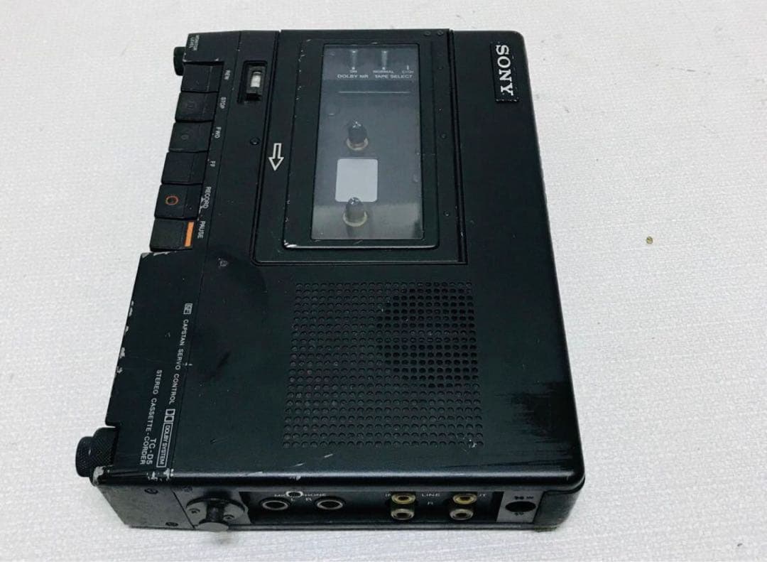 ソニー ポータブル カセットレコーダー デンスケ TC-D5動作確認済み