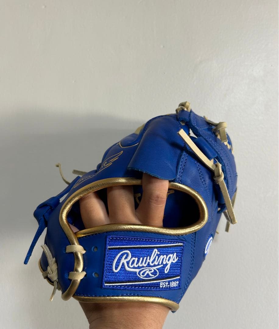 Rawlings-ローリングス　ブルー×ゴールド　軟式投手用