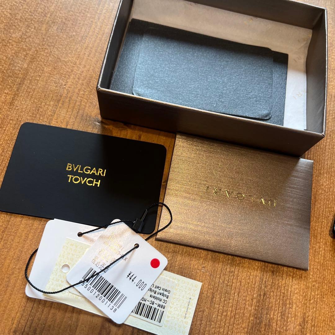 BVLGARI 名刺入れ 黒 レザー