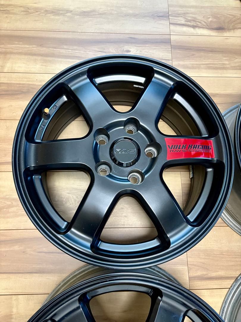 16インチ7J+47 114.3 5穴 Rays仕様Raysナット ハブリング付