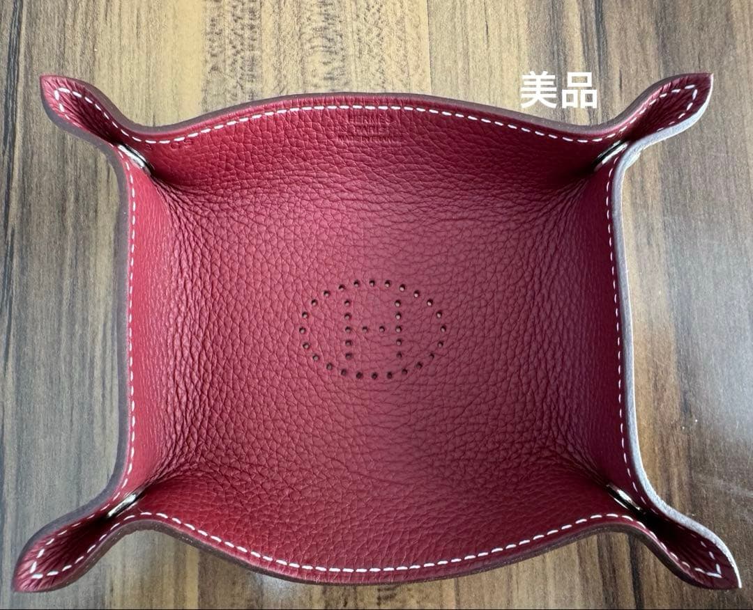 極美品　HERMES エルメス　ヴィドポッシュ　小物入れ　トレイ　B刻印　本革