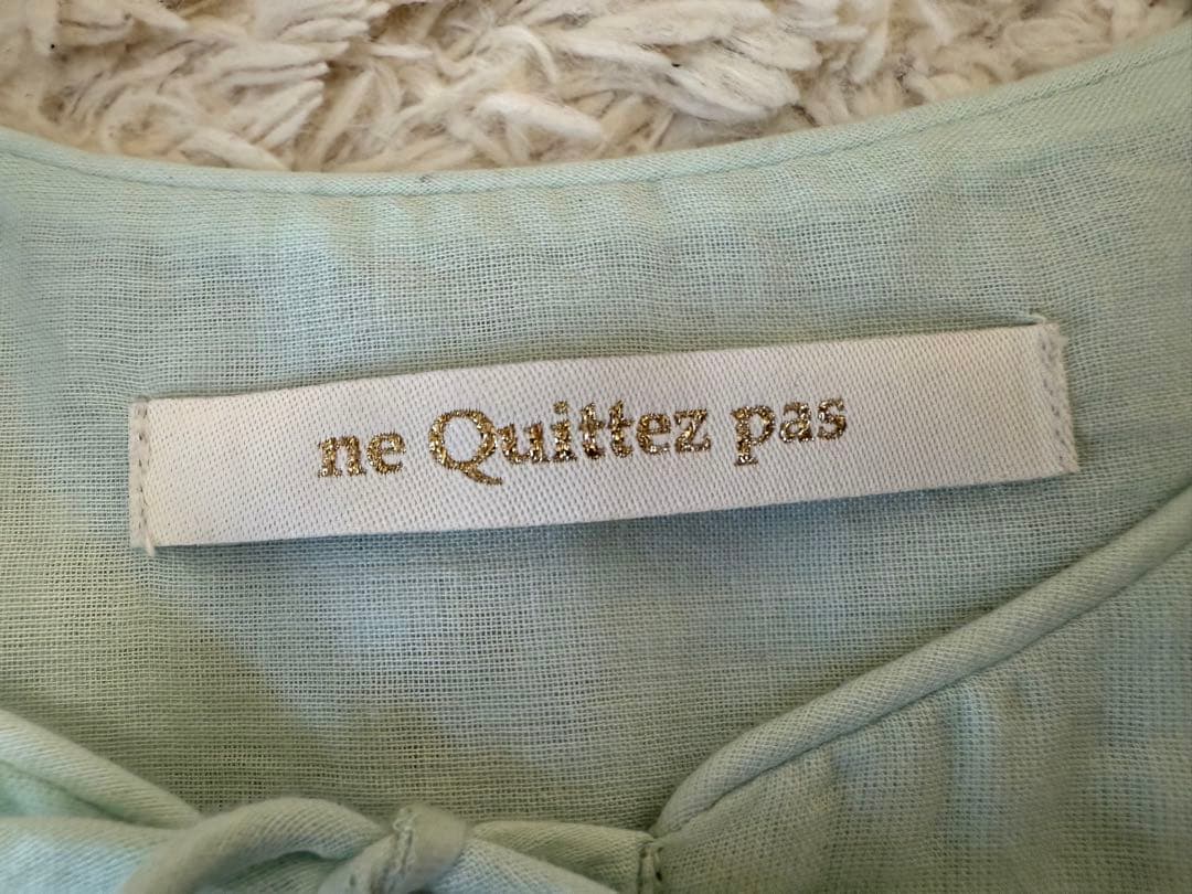 neQuittezpas ヌキテパCOTTON VOILE SEDUM ブラウス