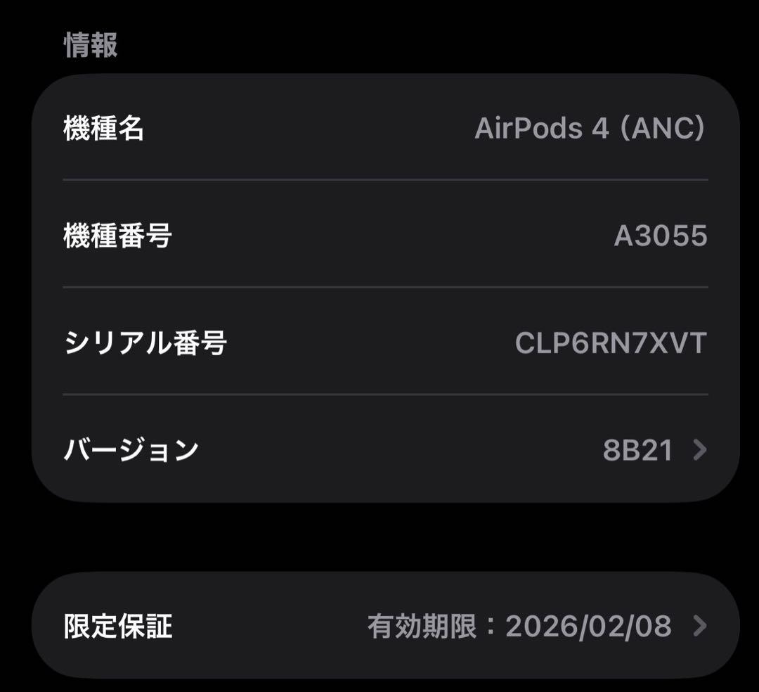 Apple AirPods4 アクティブノイキャン　ケース2つ付