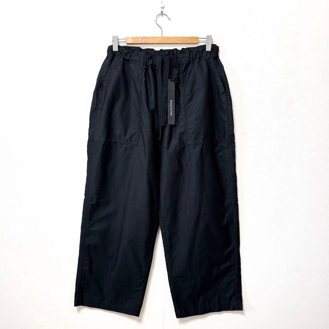新品未使用 mizuiro ind ミズイロインド カーゴイージーパンツ 黒