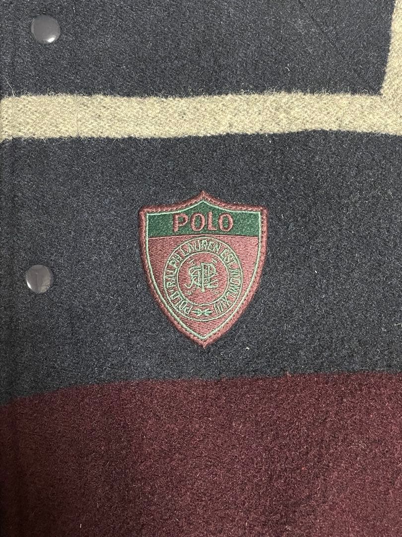 90s polo ralph lauren ヴィンテージ　ウールスタジャン