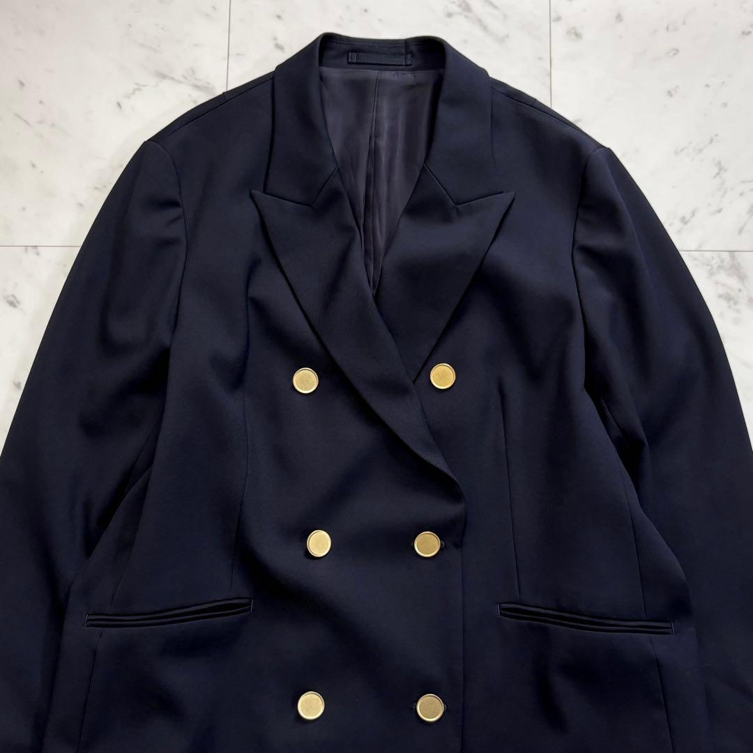 極美品✨23区　ドライウールツイル ブレザー ジャケット　紺ブレ　金ボタン　48