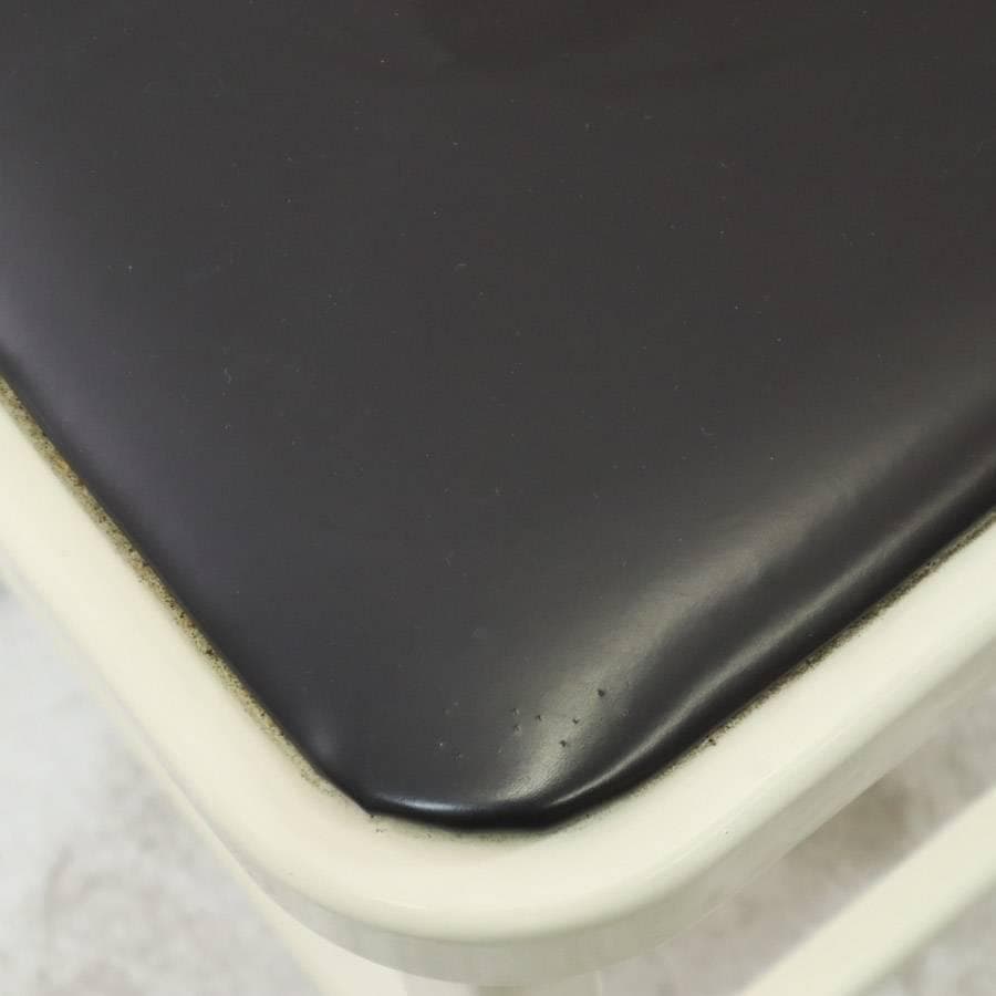 ダルトン スタンダードチェア アイボリー/ブラウン 100-214 スチール 2
