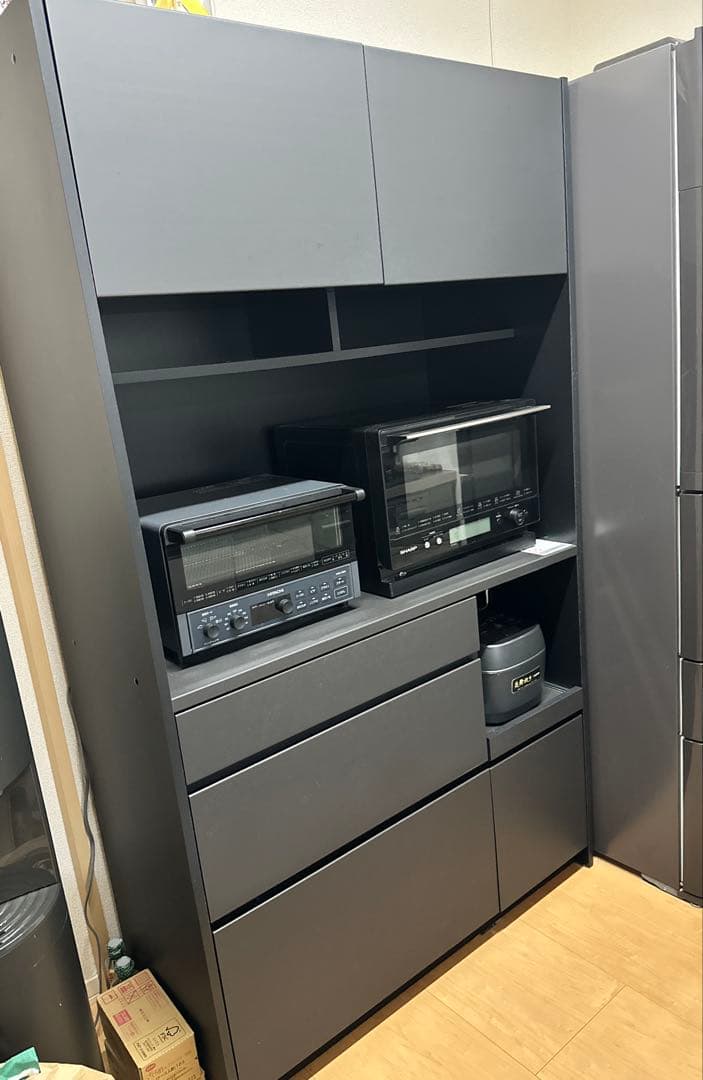 【送料込】Pamouna パモウナ　キッキンカウンター　食器棚