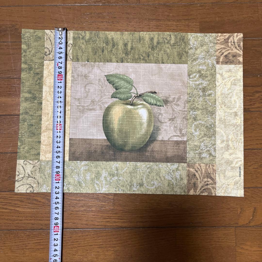 ⭐️フランコ nwot 長方形 リバーシブル アップル プレースマット 6個セット