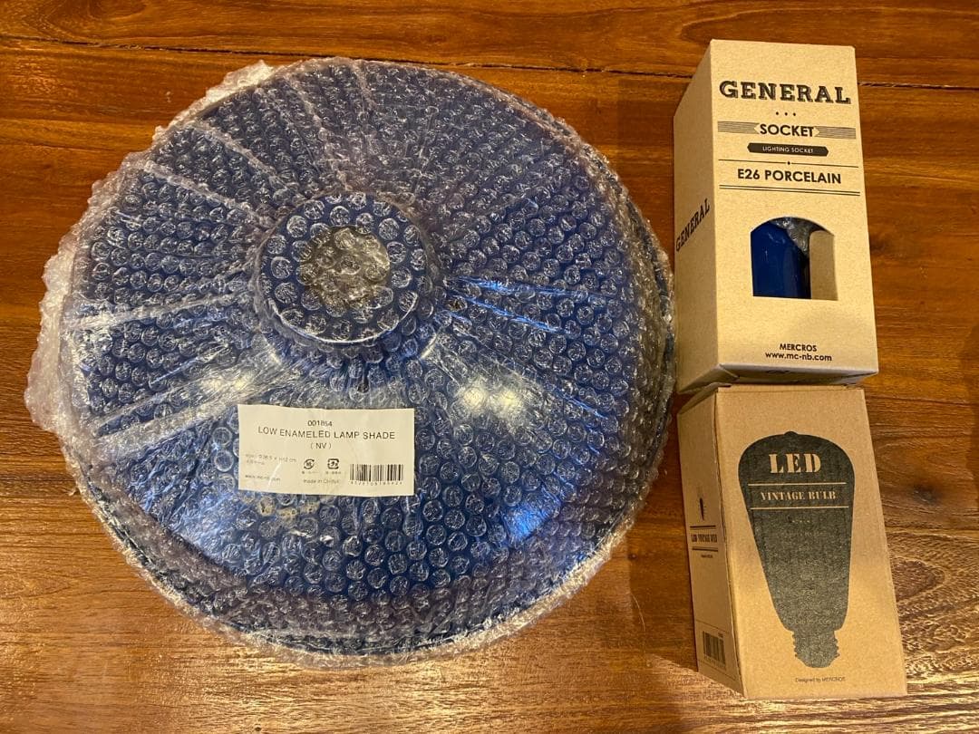 セット品　BRID GENERAL シェードペンダントライト NV ネイビー