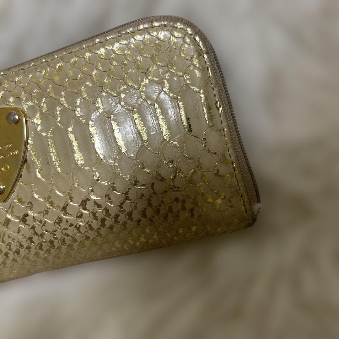 【極美品】ATAO リモパイソン　l字ファスナー　ゴールド　希少色