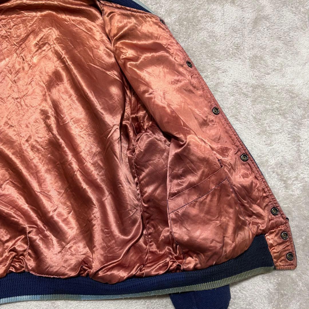 50s ヴィンテージ　スタジャン　ウール　ロカビリー　ファラオジャケット