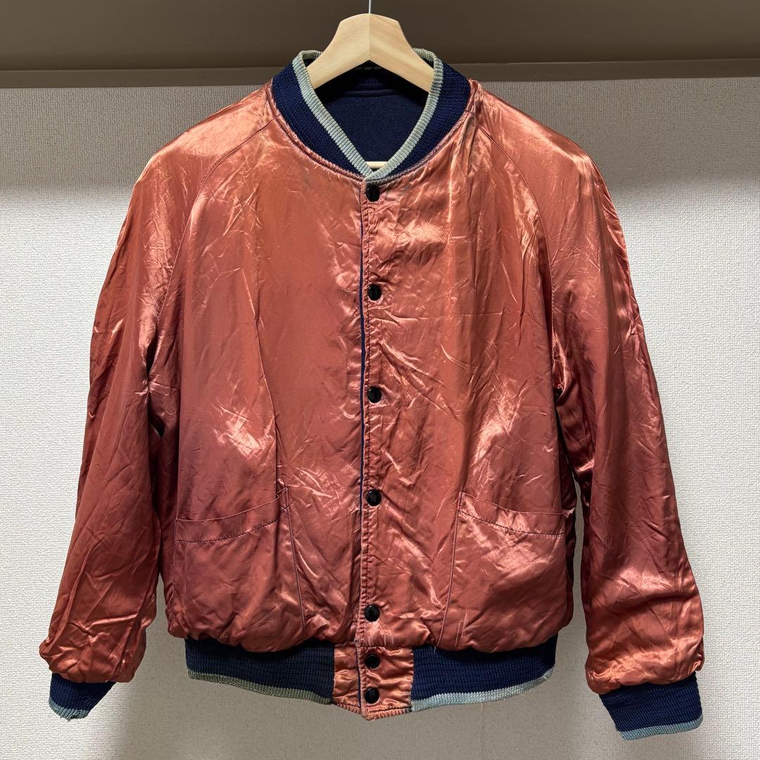 50s ヴィンテージ　スタジャン　ウール　ロカビリー　ファラオジャケット