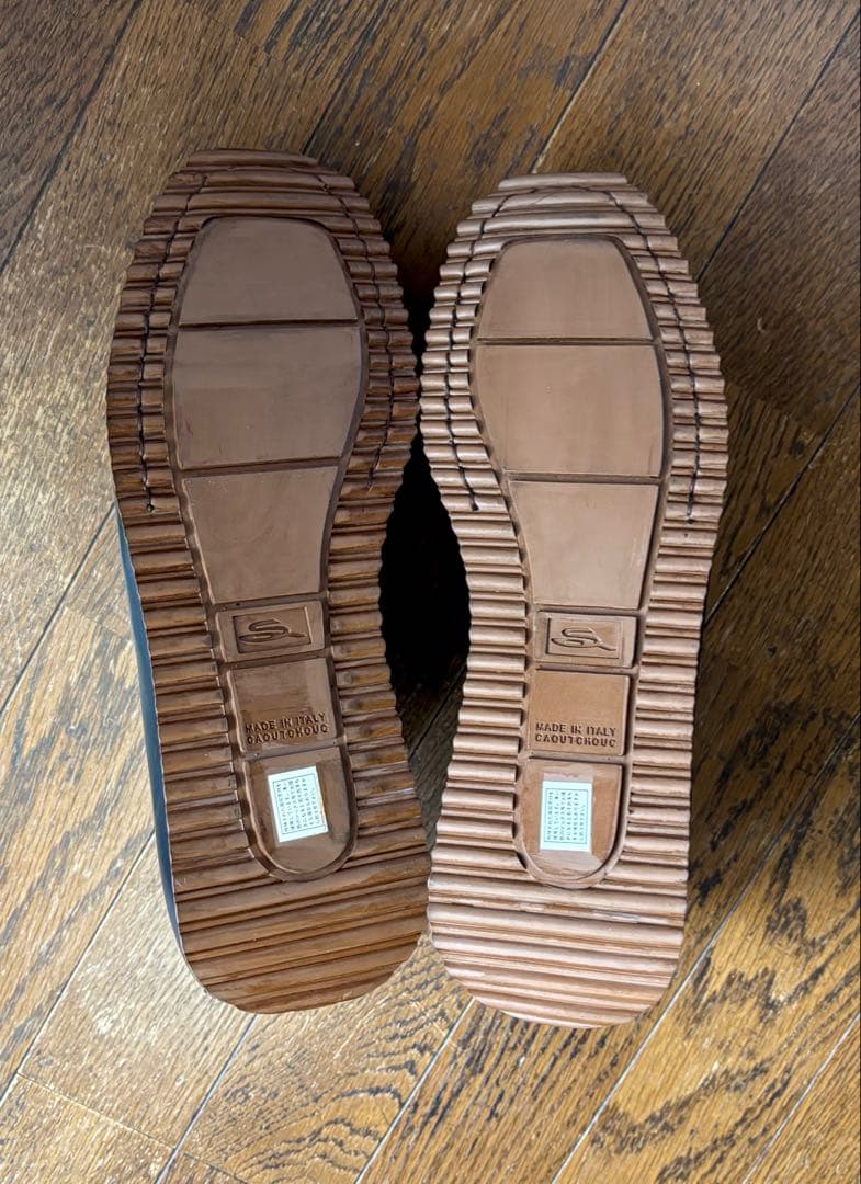 【SANTONI】未使用展示品！ サントーニ レザーデッキシューズ26.5cm