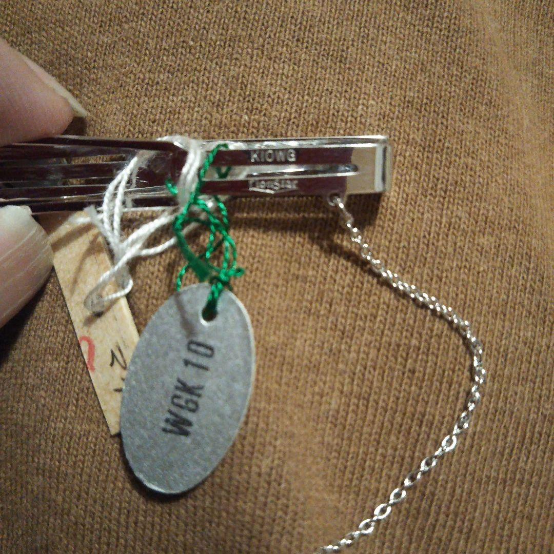 オパール ネクタイピン ホワイトゴールド K10WG タイピン ビンテージ