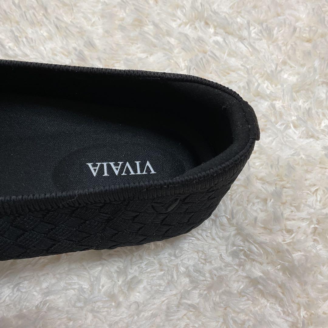 VIVALA ブラックフラットシューズ　24.5