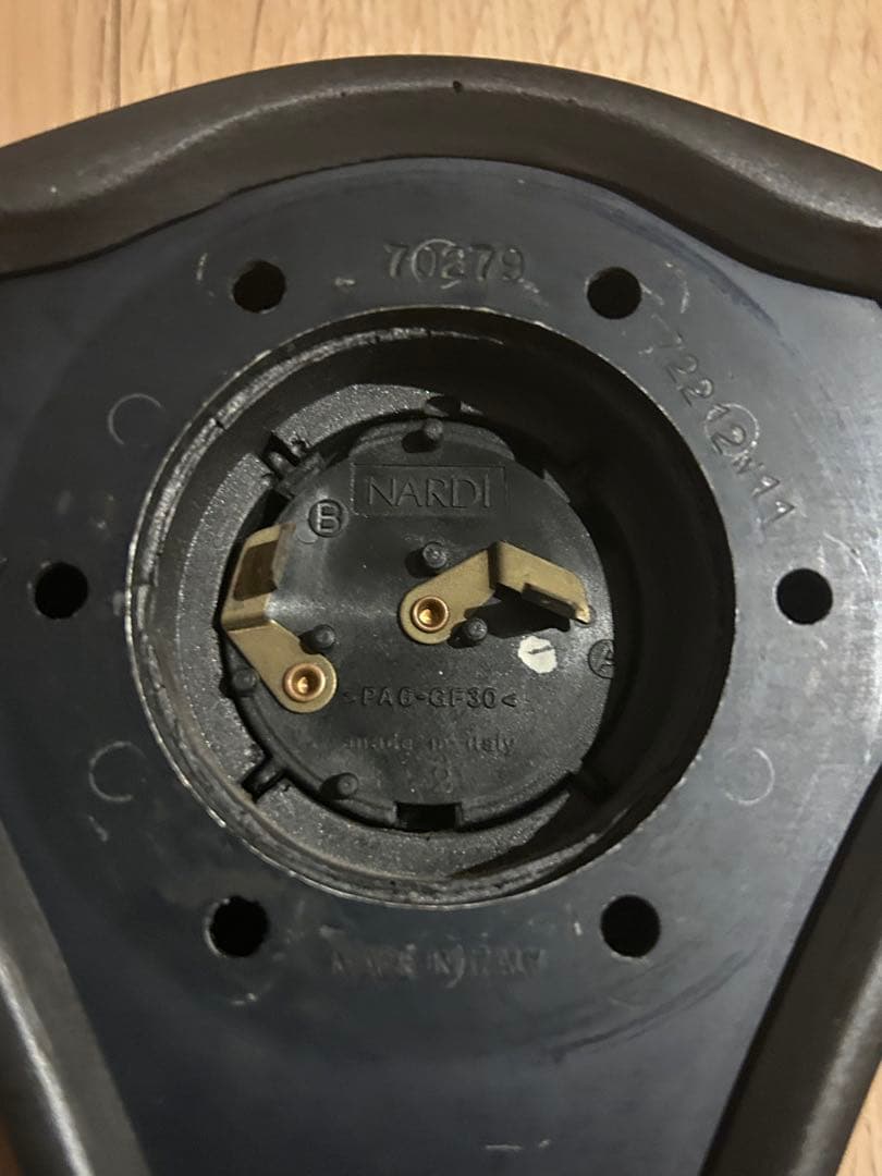 【当時物】NARDI ナルディ ウッドレザーコンビステアリング FET刻印あり