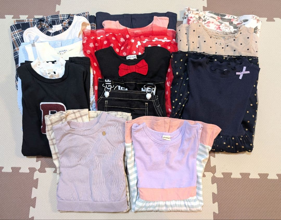 女の子　秋冬用　洋服　まとめ売り　約120センチ　64点セット