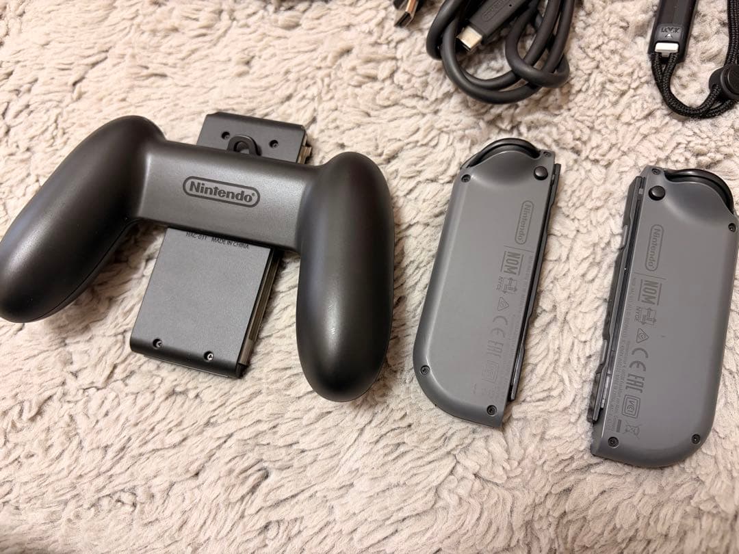 Nintendo Switch グレー 本体 完品 SDカード256GB付き