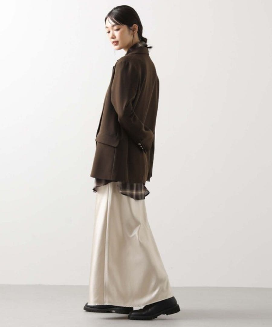 未使用タグ付　グレディブリリアン　ツイルテーラードダブルジャケット　フリーサイズ