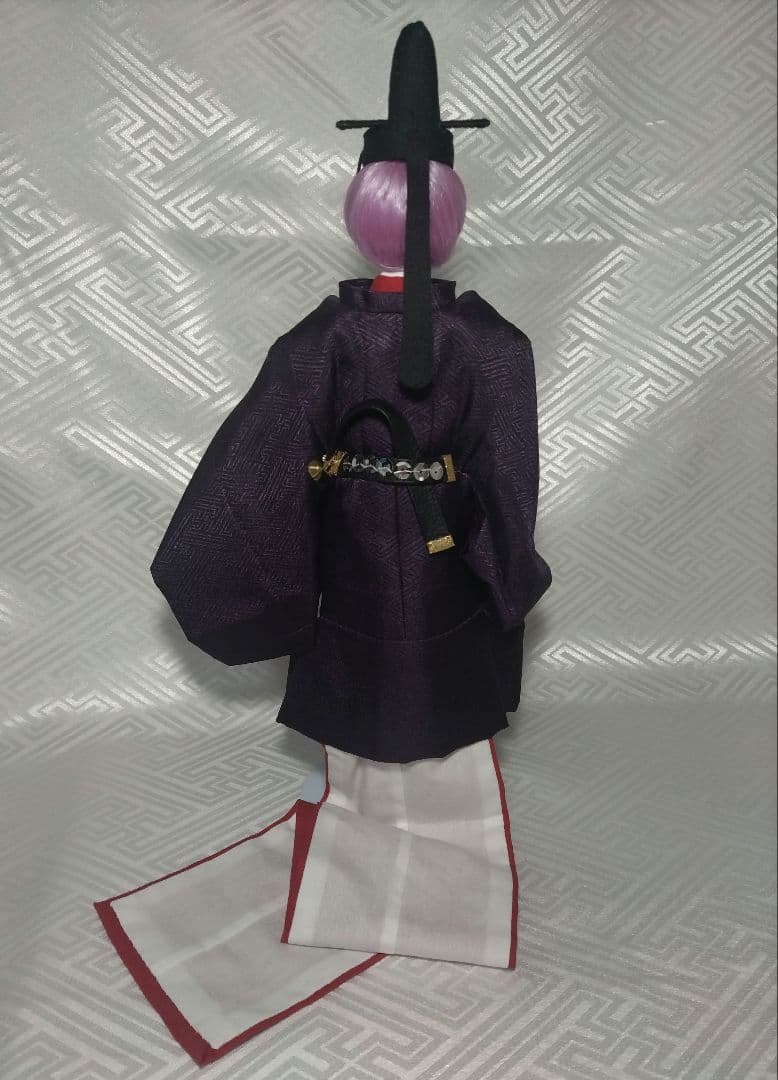 縫腋の袍(紫の束帯)/ドールサイズ