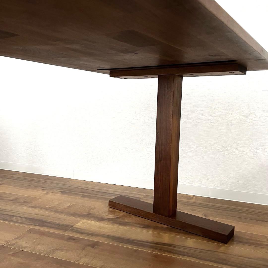 無垢材 ウォールナット ダイニングテーブル 蜜蝋 1600×800