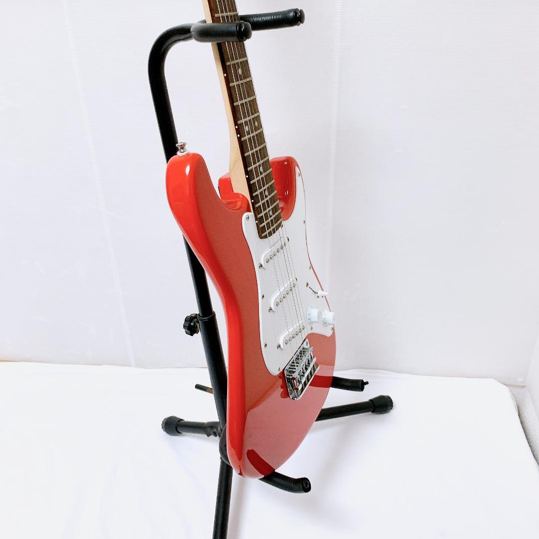 美品 Squier スクワイヤー Mini Stratocaster 赤