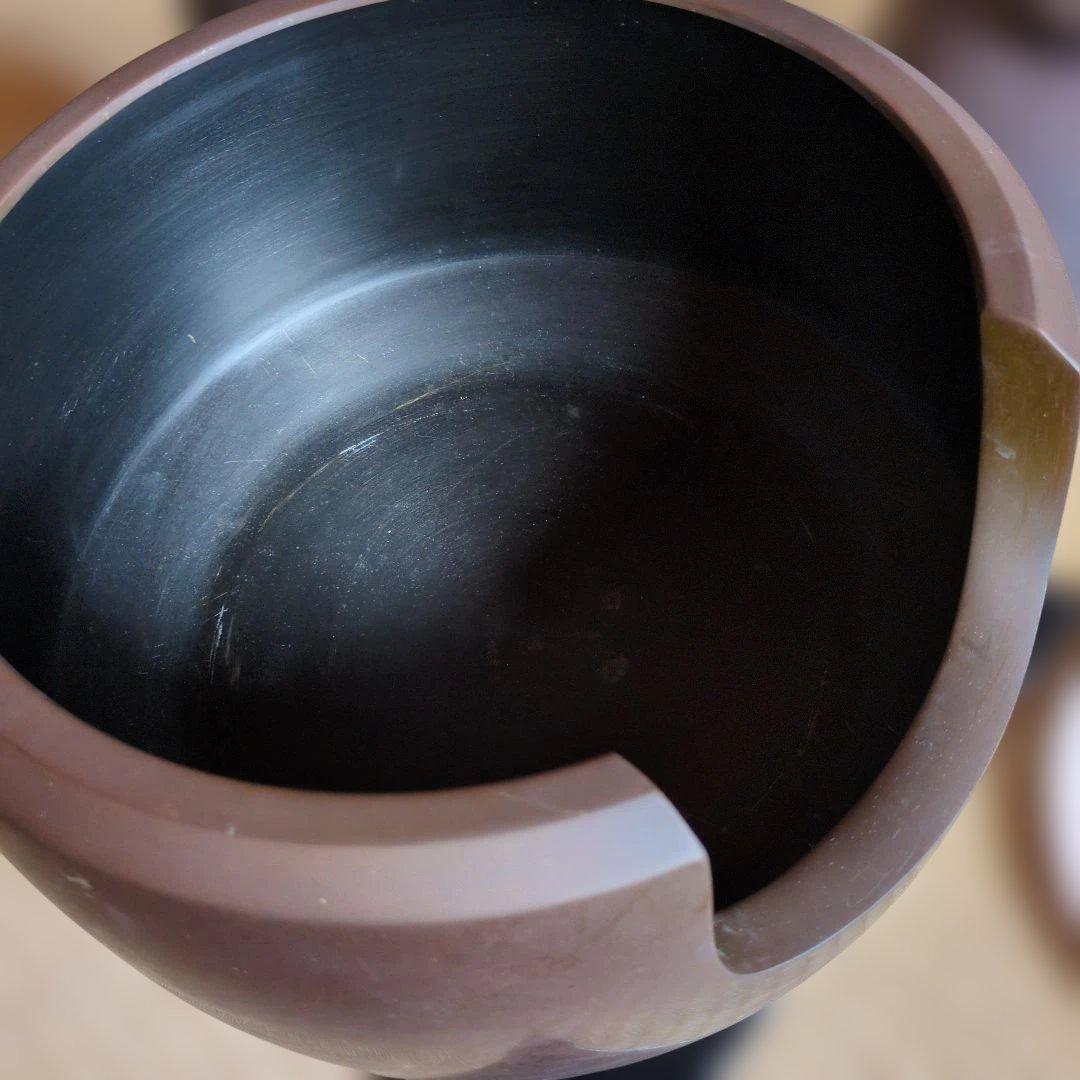 茶道具 面取風炉 野々田風炉型電熱器 五徳 茶釜 台座付