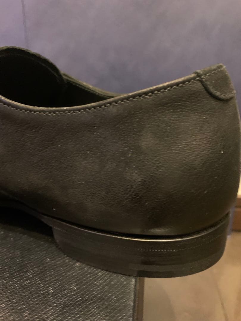 PRADA メンズ レザー レースアップ シューズ 黒 サイズ27cm 箱付き