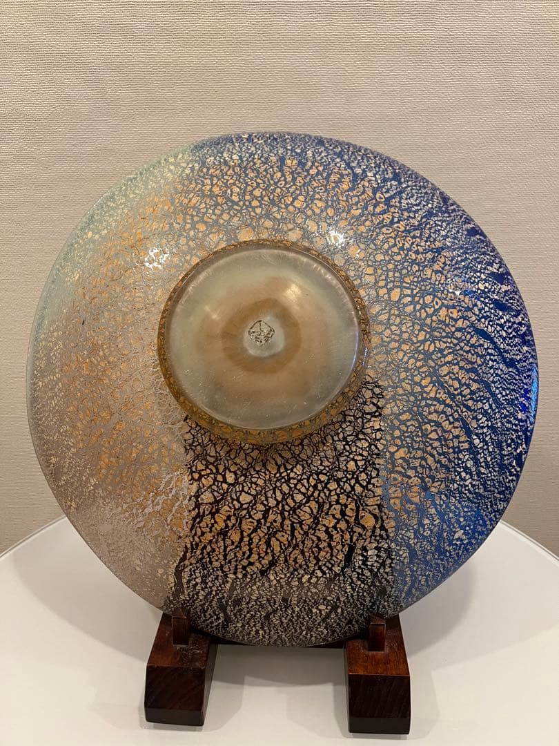 ワイマナロ　琉球ガラス　稲嶺盛吉　大皿