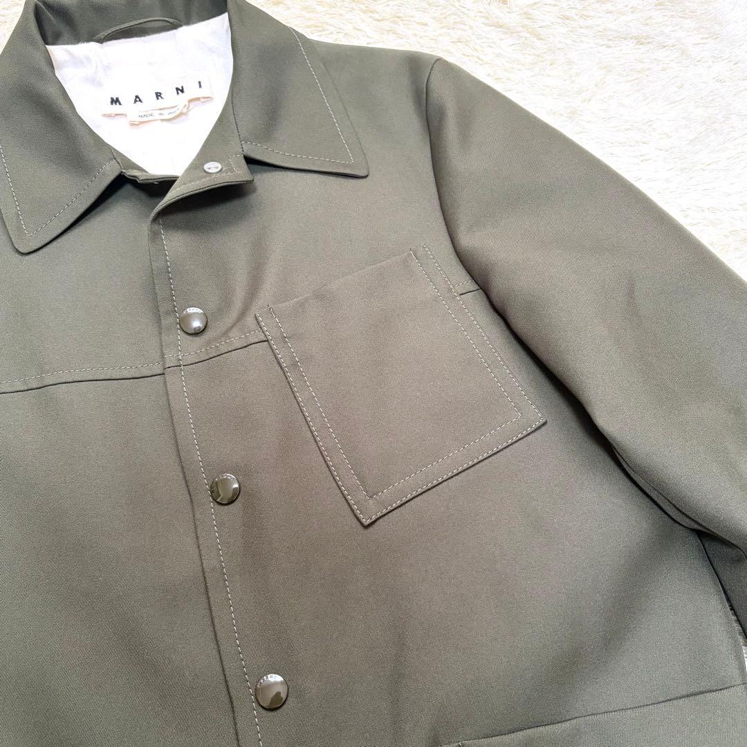 マルニ　MARNI スナップボタン　カバーオール　ユニセックス　カーキ　【美品】