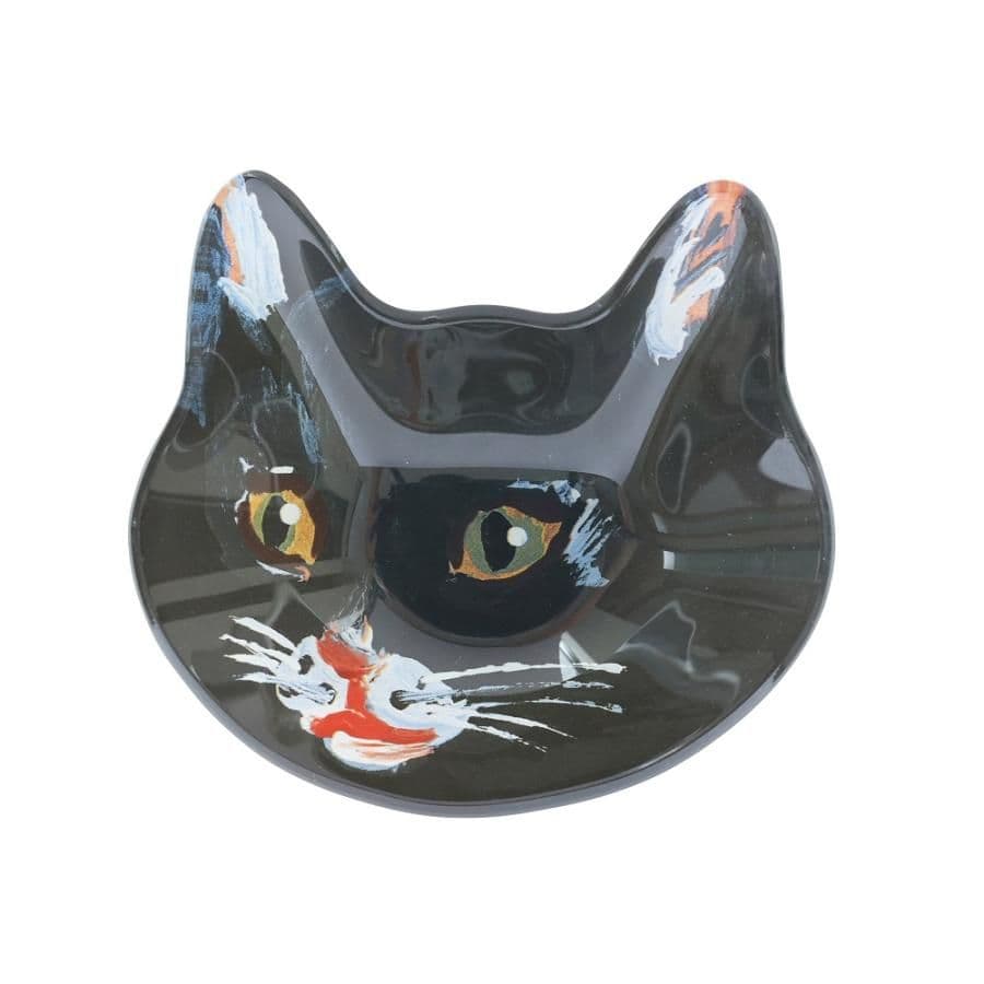 新品　ナタリーレテ　ガラス プレート　ボウル　黒猫　ねこ　ネコ　キャット　猫