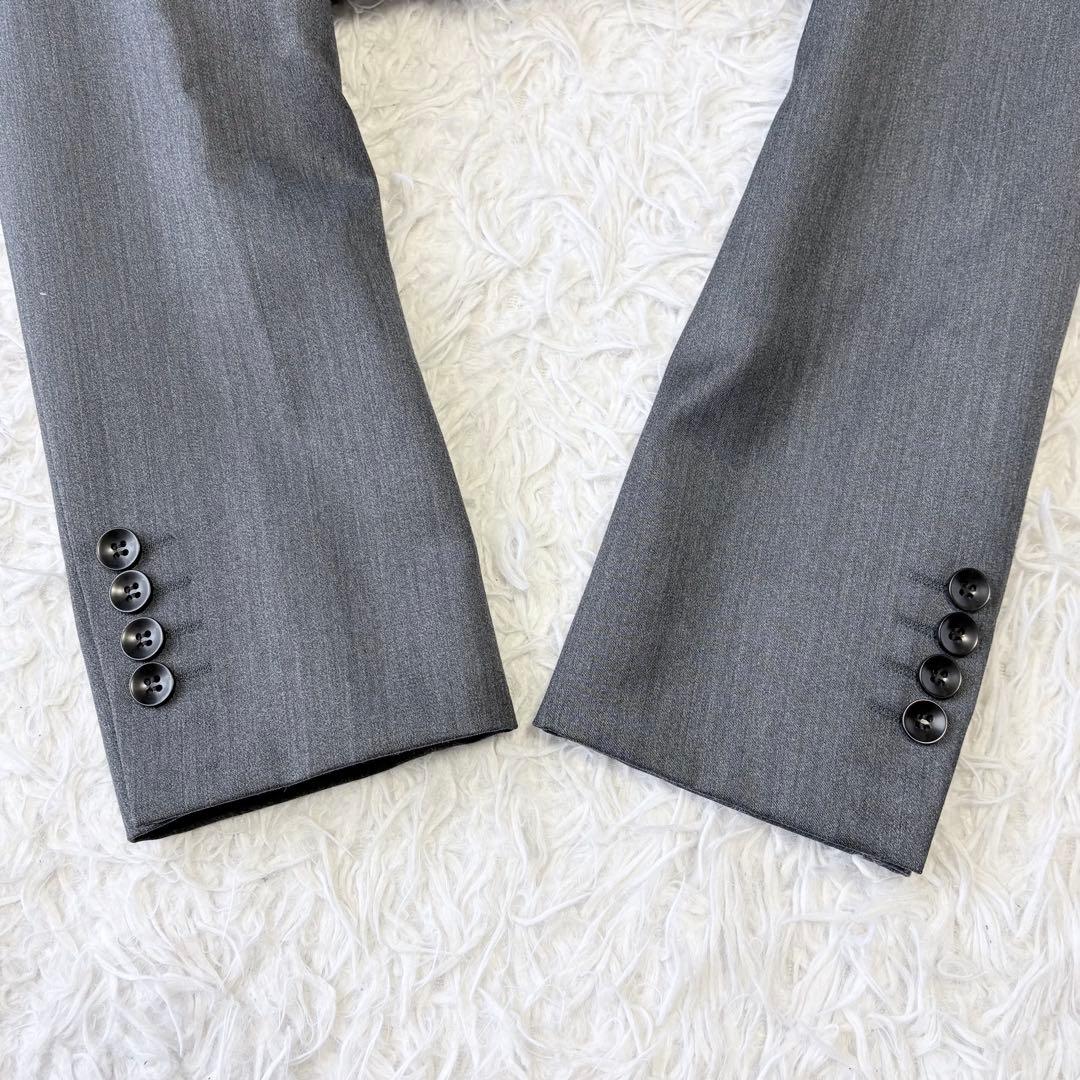 3ピース✨シルク混✨SUIT SELECT セットアップスーツ グレー Y5
