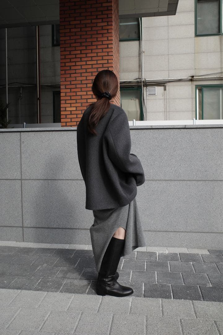 新品未使用　OHOTORO Aries Wool Coat charcoal