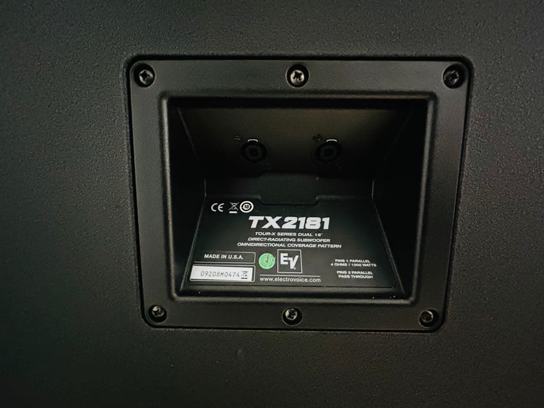 Electro Voice TX2181 デュアル18″パッシブサブウーファー