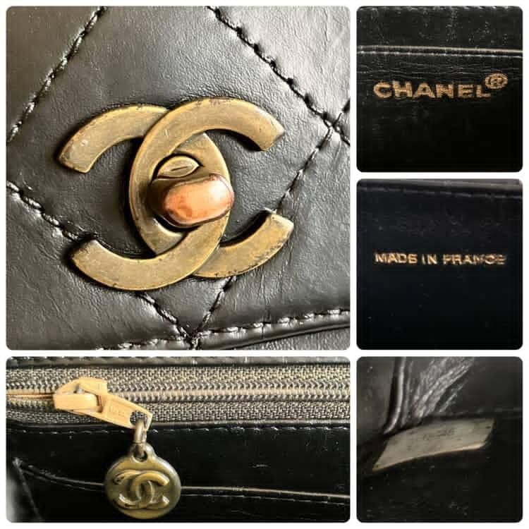 美品 CHANEL シャネル ショルダーバッグ シール有 ブラック
