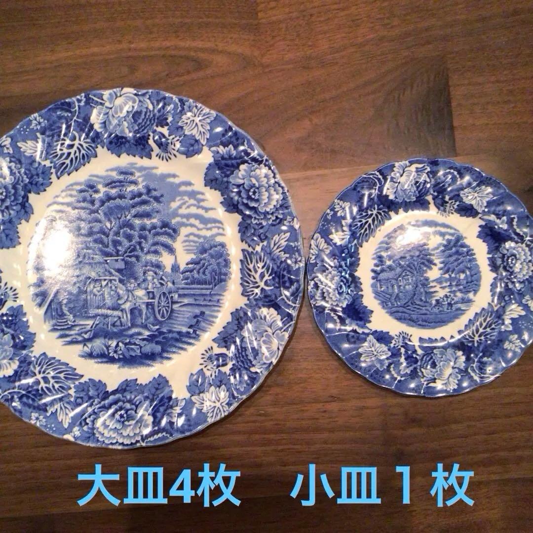 美品◇WOOD&SONS 大皿 ４枚セット　ウッド&サンズ 小皿一枚