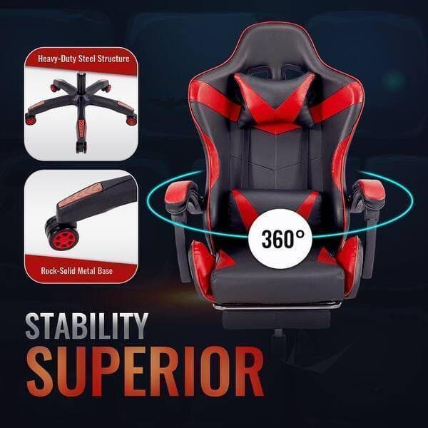 新品 赤 ゲーミングチェア オフィスチェア デスクチェア 事務椅子 作業椅子