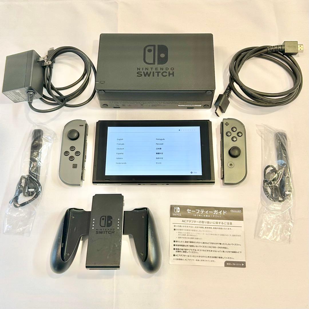 Nintendo Switch 本体 グレー microSDカードセット