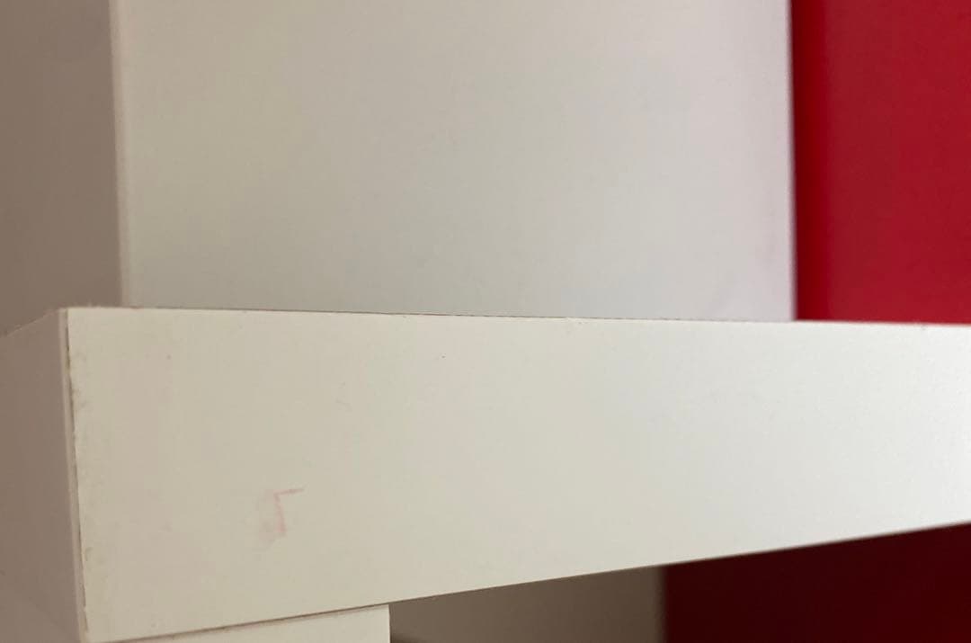 飾り棚　ツートンスリムラック(リエール) LI1845R (ホワイト／レッド)